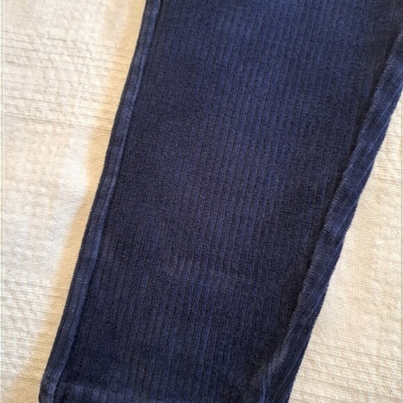 Hanna Andersson girls size 110 or 5 blue ribbed leggings vguc - Picture 2 of 4